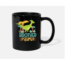 Brother Saurus Black Mugs